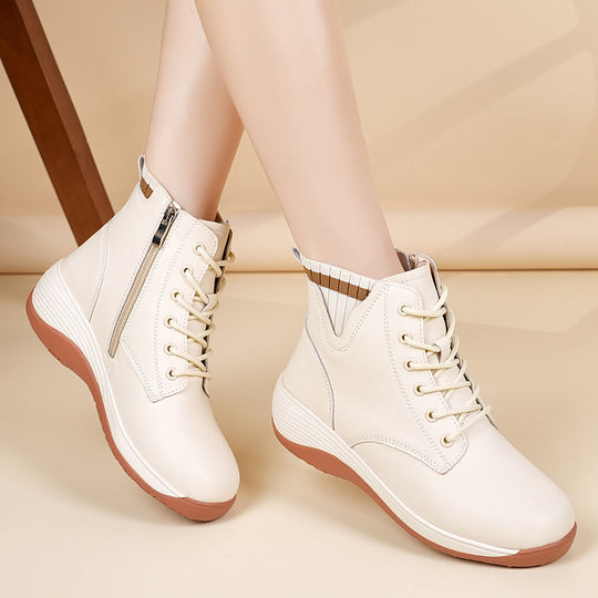 Damen Hohe Schnürstiefel mit flexiblem Tragekomfort und stylischem Design EB