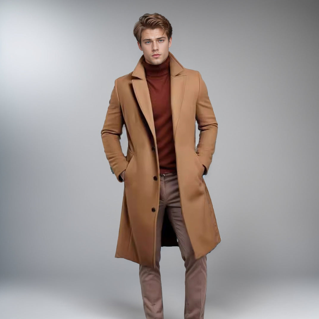 Herren eleganter Wollmantel EB