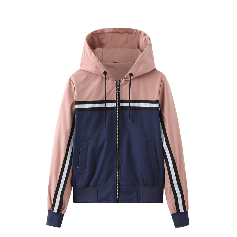 Damen sportliche Jacke mit modernen Streifenelementen EB