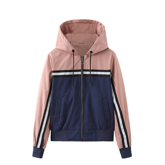 Damen sportliche Jacke mit modernen Streifenelementen EB
