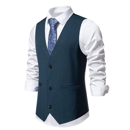 Herren elegante Anzugweste mit stilvollem Schnitt und hochwertigen Details EB