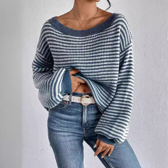 Damen Off-Shoulder Strickpullover EB