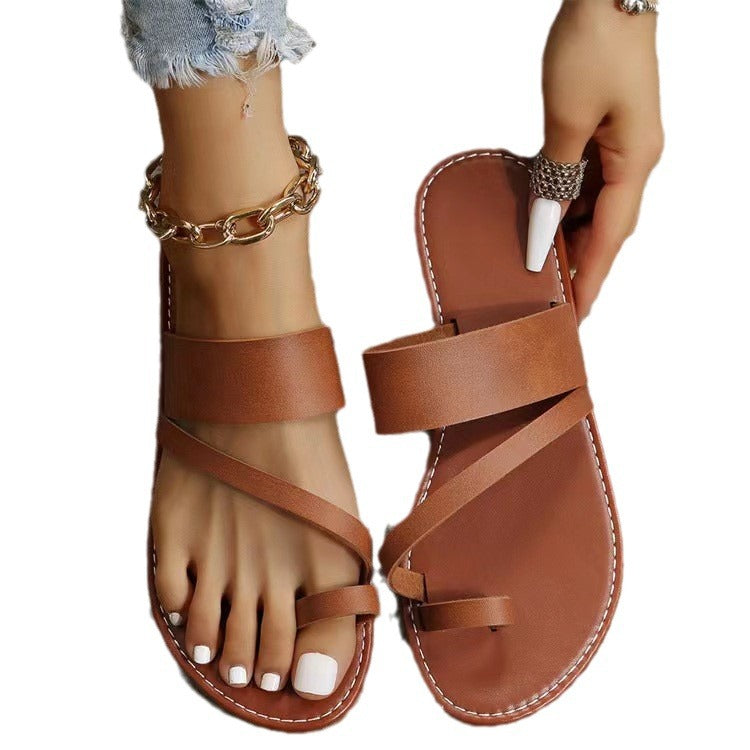 Damen Modische Riemensandalen EB