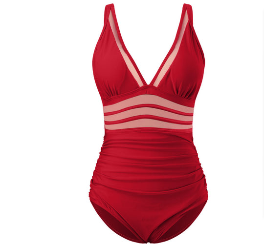 Damen eleganter Badeanzug mit verführerischen Cut-Out-Details EB