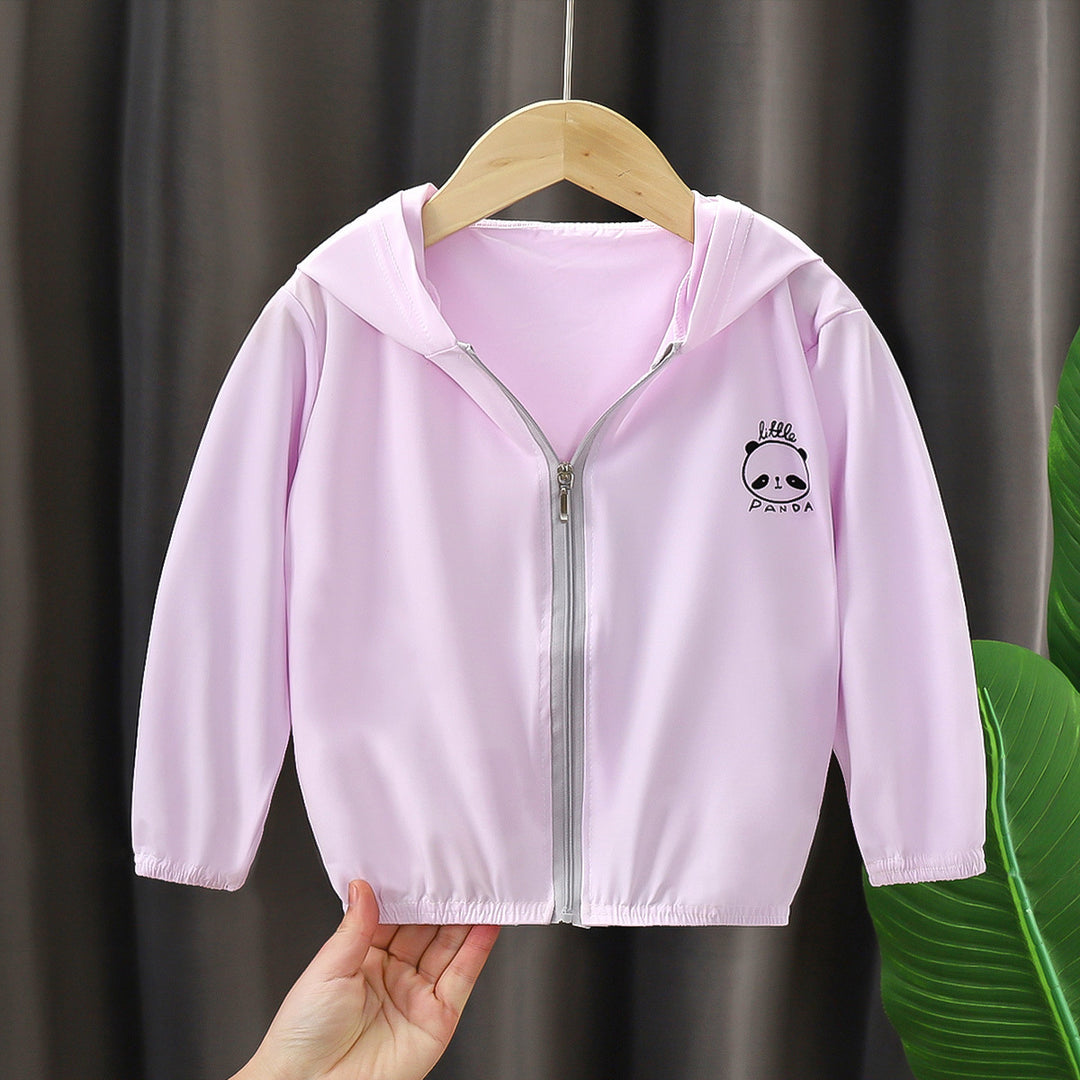 Unisex nan leichte Kapuzenjacke für Kleinkinder mit Reißverschluss und elastischen Bündchen EB