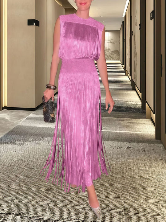 Damen Elegantes Abendkleid mit schwingendem Saum EB