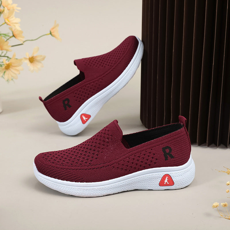 Damen Atmungsaktive Slip-On Freizeitschuhe mit rutschfester Sohle EB