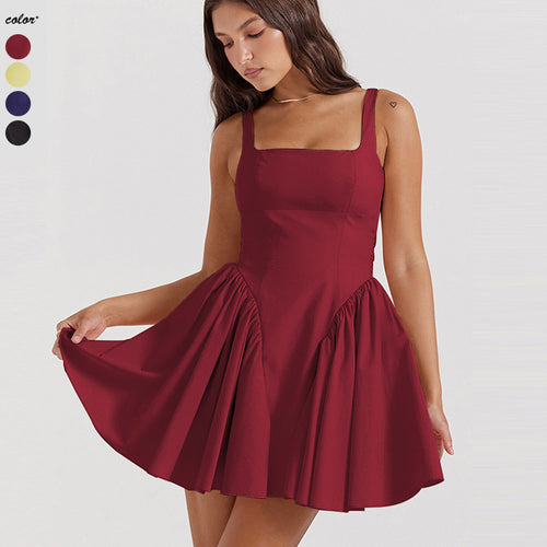 Damen Kurzkleid mit schmeichelndem Schnitt und voluminösem Rock EB