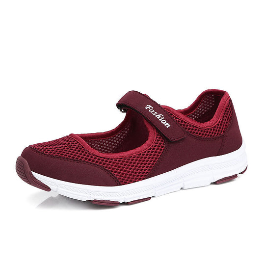 Damen Sportliche Freizeitschuhe mit flexiblem Schnallenverschluss EB