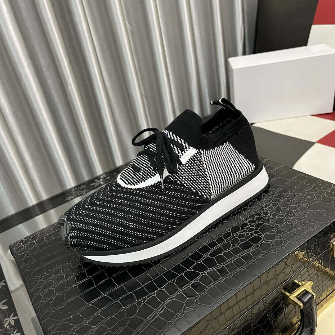 Damen Sportliche Lifestyle Sneakers mit atmungsaktiver Strickoberfläche EB