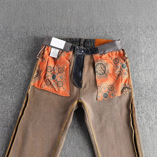 Herren Slim-Fit Jeans mit lässigem Used-Look EB