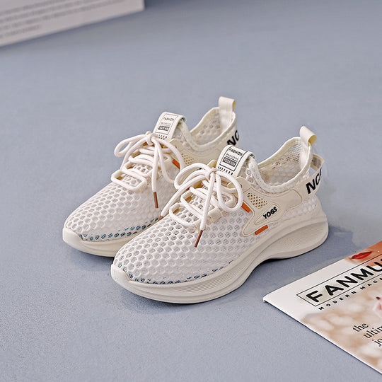 Damen Sneakers mit atmungsaktiver Netzstruktur und dämpfender Sohle EB