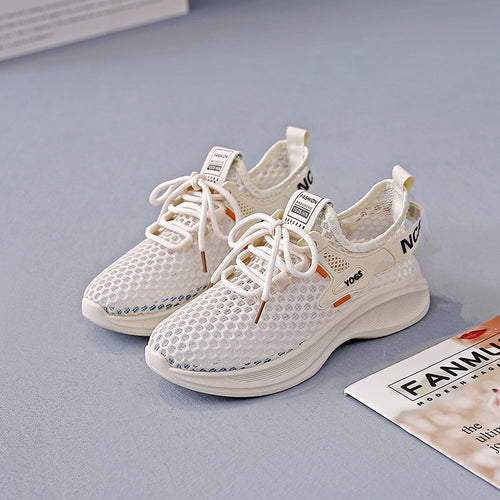 Damen Sneakers mit atmungsaktiver Netzstruktur und dämpfender Sohle EB