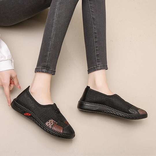 Damen komfortable Slip-On Schuhe mit einzigartigem kreativen Design EB