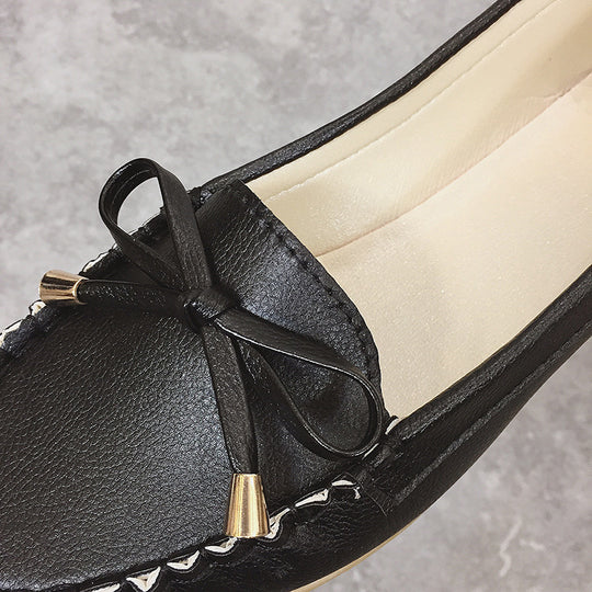 Damen Mokassins mit elegantem Schleifenelement und bequemer Innensohle EB