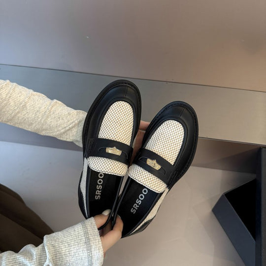 Damen Modische Mokassins mit eleganter Schnallenverzierung EB