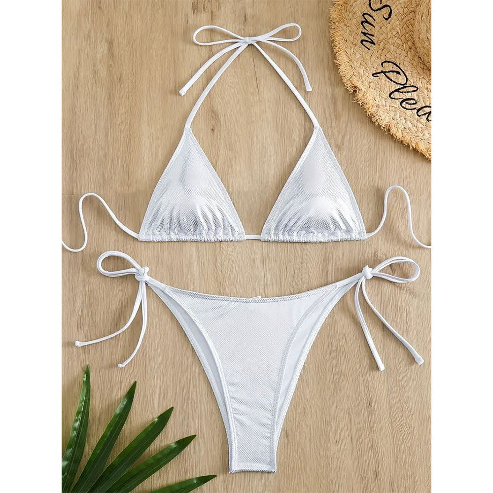 Damen Netz-Bikini-Set mit verstellbarem Design EB