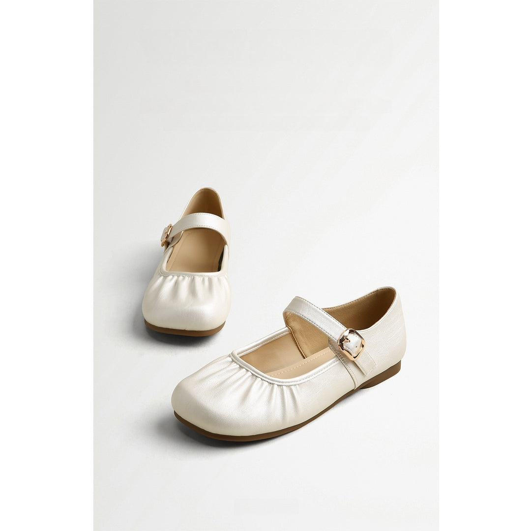 Damen Ballerina-Pumps mit modischem Riemchen und komfortablem Fußbett EB