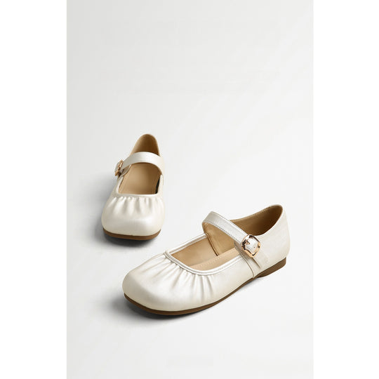 Damen Ballerina-Pumps mit modischem Riemchen und komfortablem Fußbett EB