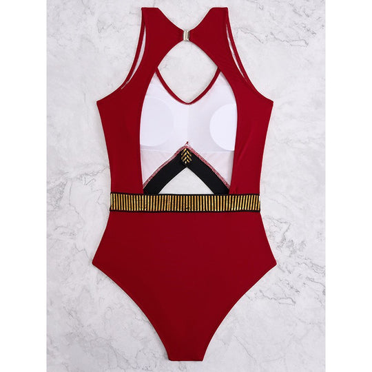 Damen Badeanzug mit Cut-Out Design und modischen Akzenten EB