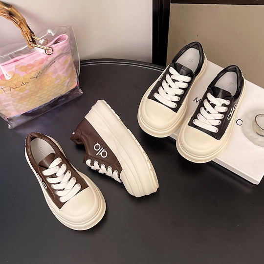 Damen Plattform Sneaker mit großzügiger Sohle und atmungsaktivem Obermaterial EB