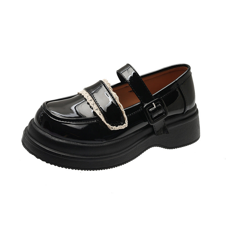 Damen Modische Ballerinas mit verstellbarem Riemen und elegantem Perlendetail EB