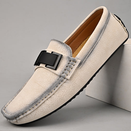 Herren Elegante Mokassins mit modischer Schnalle EB
