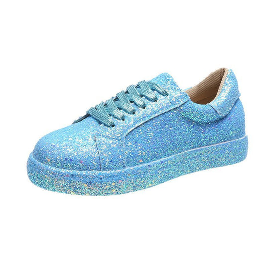 Damen Glitzernde Freizeit-Sneaker mit atmungsaktiver Sohle und rutschfestem Design EB