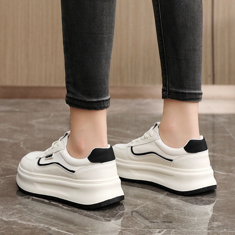 Damen modische Sneakers mit dämpfender Laufsohle und sportlichem Design EB