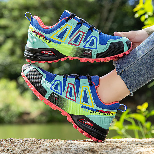 Damen Trailrunning-Schuhe mit rutschfester Sohle und atmungsaktivem Obermaterial EB
