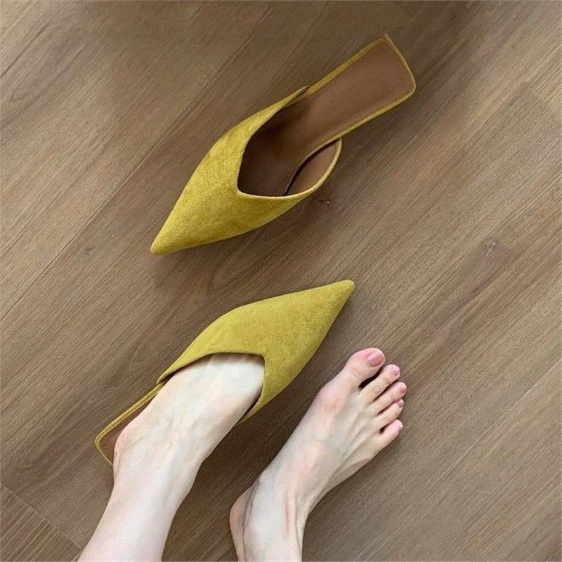 Damen spitze Mules mit elegantem Schnitt EB