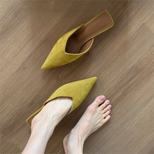 Damen spitze Mules mit elegantem Schnitt EB