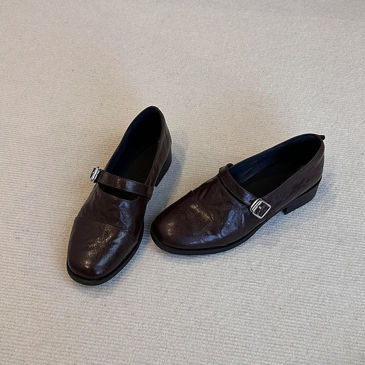 Damen Elegante Mokassins mit dekorativem Riemchen EB