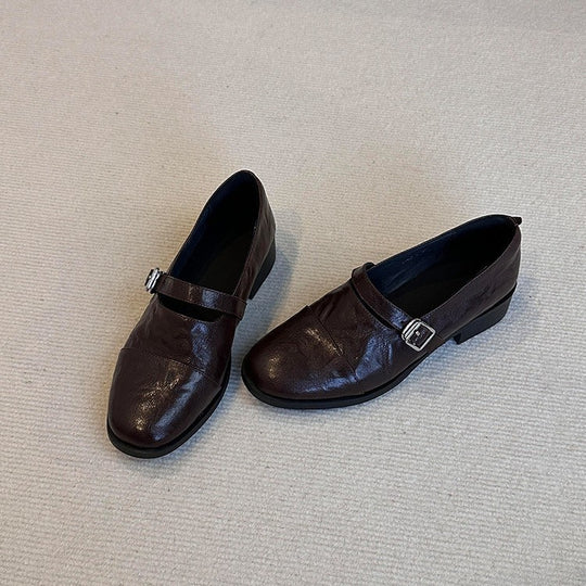 Damen Elegante Mokassins mit dekorativem Riemchen EB