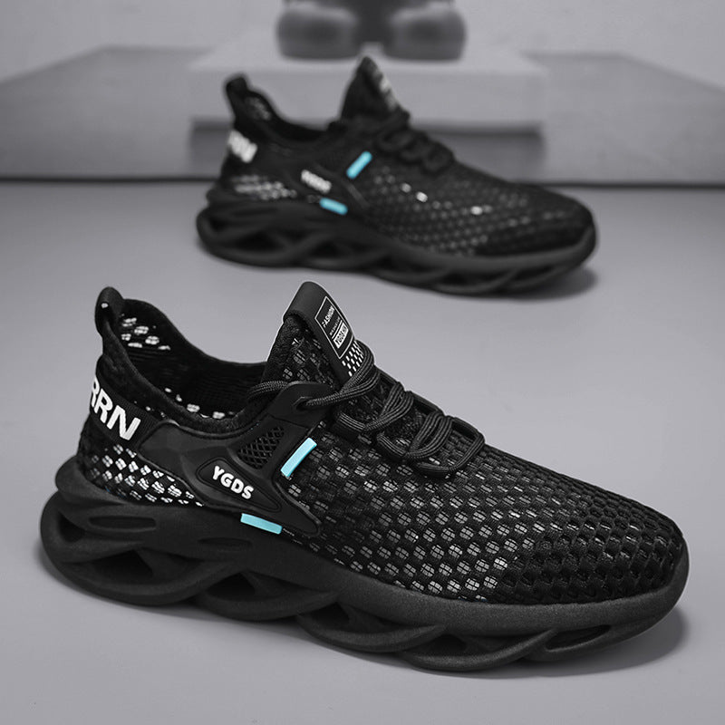 Damen Sportliche Sneakers mit atmungsaktiver Mesh-Oberfläche und flexibler Sohle EB