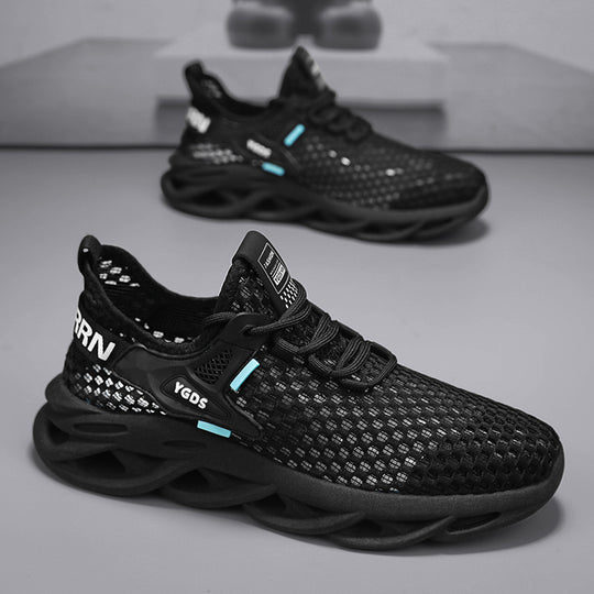 Damen Sportliche Sneakers mit atmungsaktiver Mesh-Oberfläche und flexibler Sohle EB