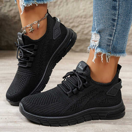 Damen Sportliche und atmungsaktive Sneakers mit rutschfester Sohle EB