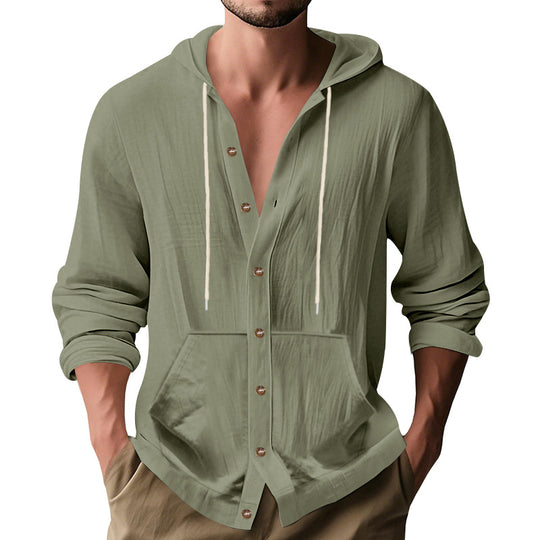 Herren lässige Sommerjacke mit Kapuze EB
