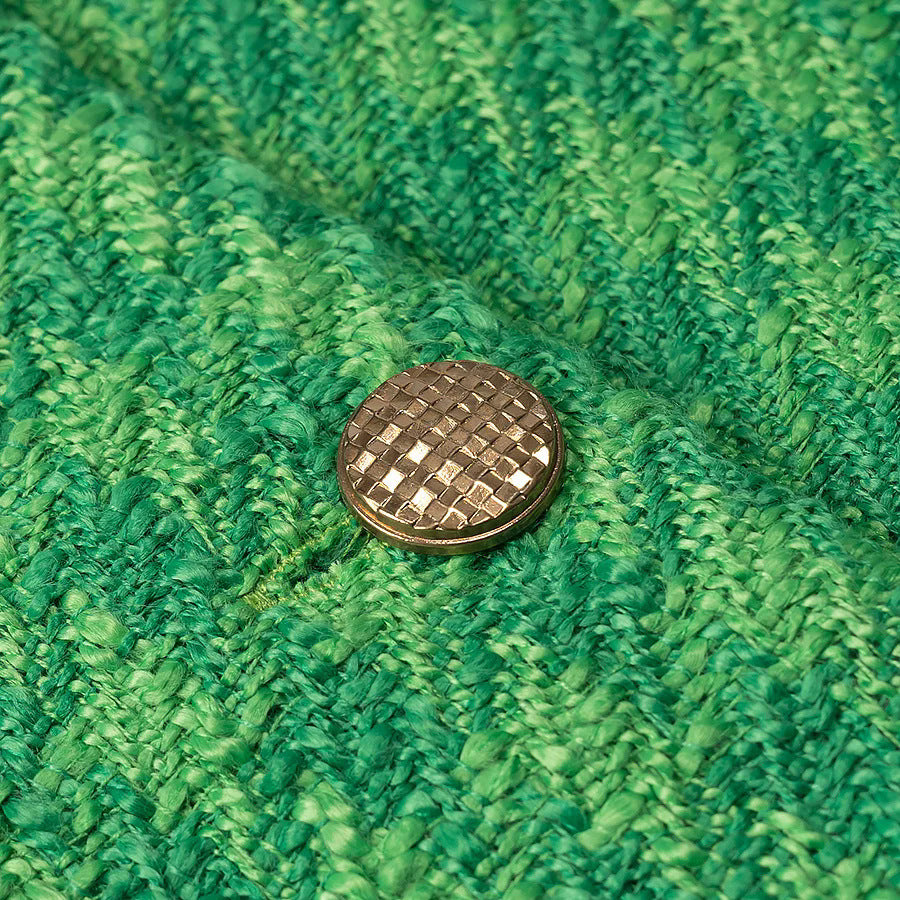 Damen modische kurz geschnittene Blazerjacke mit eleganten Knopfdetails EB