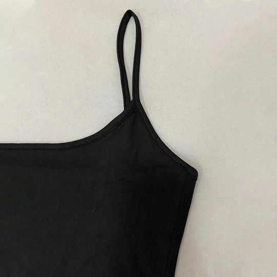Damen figurbetontes Maxikleid mit schmalen Trägern und elegantem Schnitt EB