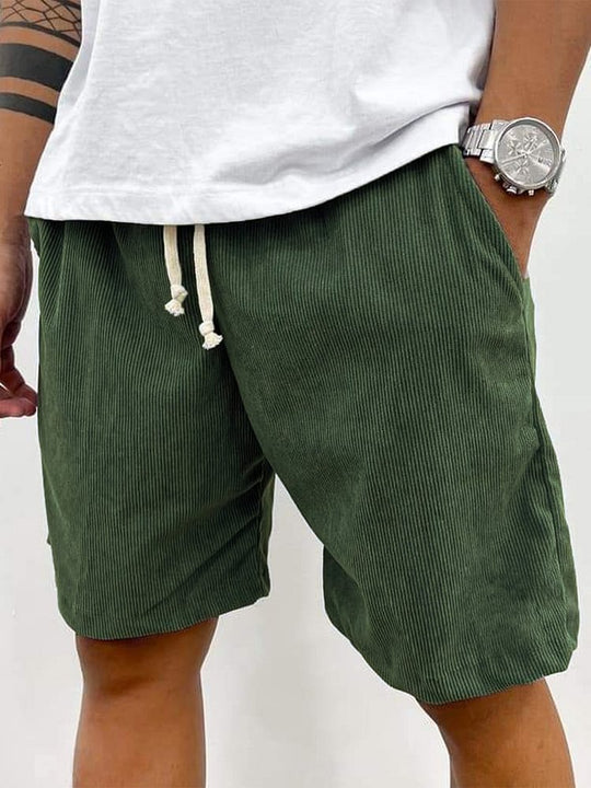EB | Herren Casual Kordelzug Cord Shorts