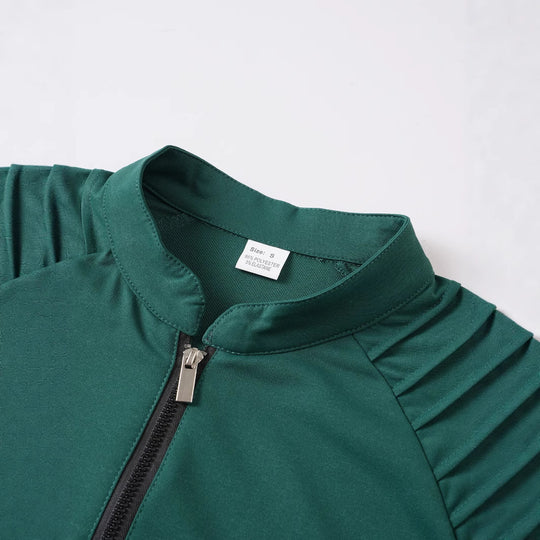 Herren Langarmshirt mit modernem Stehkragen und Reißverschluss EB