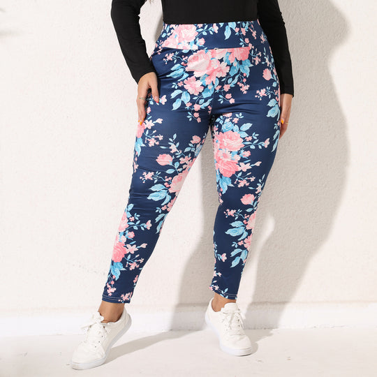 Damen Blumenleggings EB