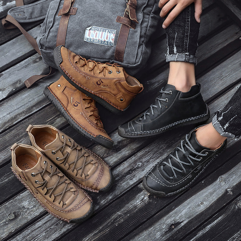 Herren Hochwertige und flexible Schnürboots mit rutschfester Sohle EB