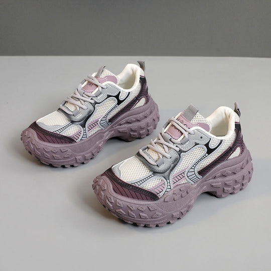 Damen Sportliche Sneakers mit atmungsaktiver Mesh-Oberfläche und stabiler Laufsohle EB