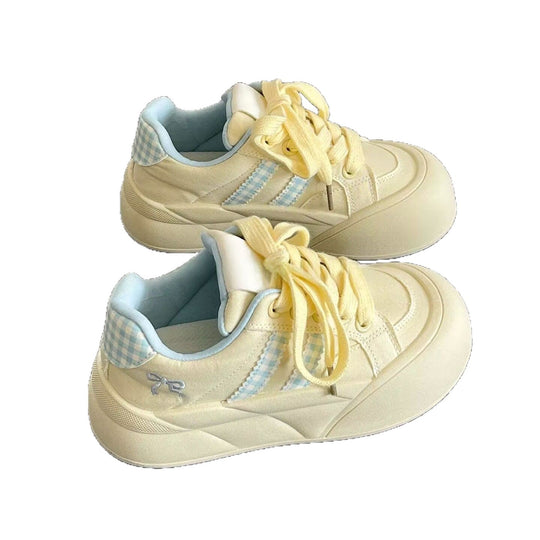 Damen Sneakers mit floralem Innenfutter und stabiler Sohle EB