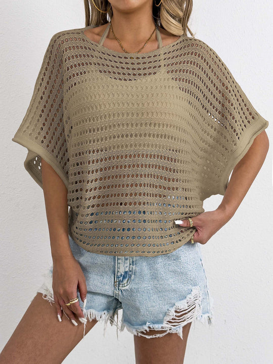 Damen luftiges Netz-T-Shirt EB