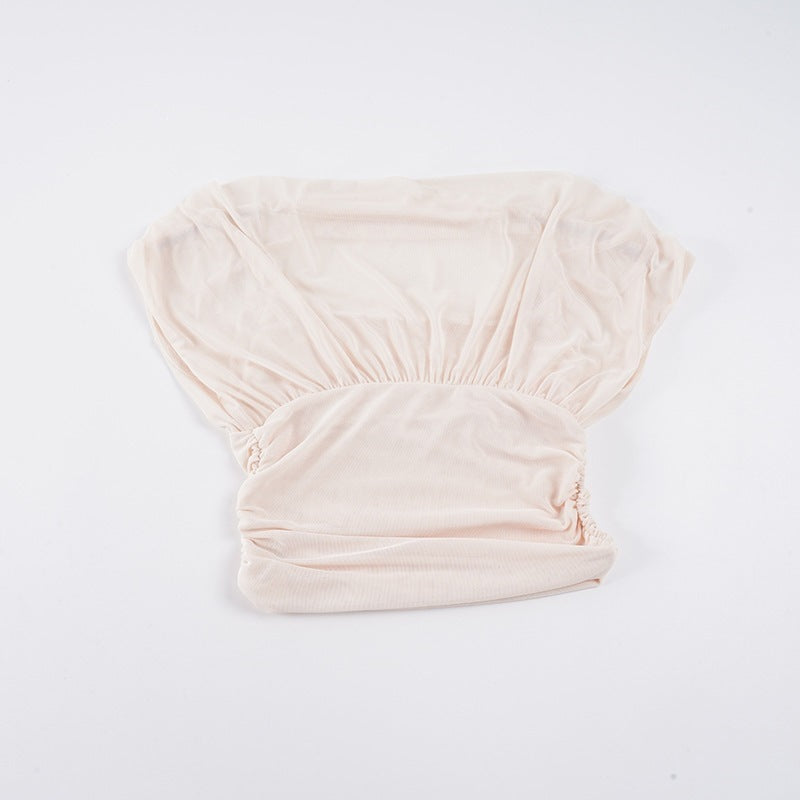 Damen Elegantes Wickeloberteil mit sanften Rüschendetails und komfortablem Schnitt EB
