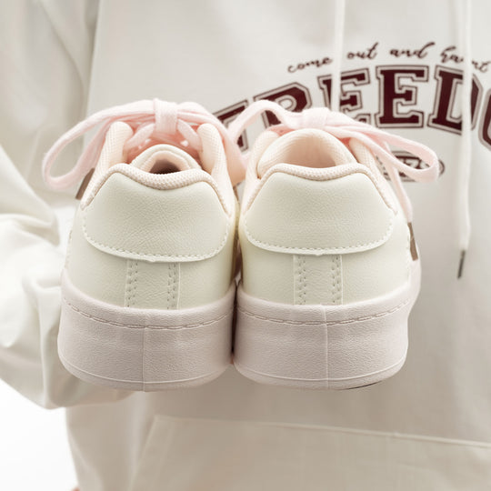 Damen Sneakers mit floralem Stickmuster und bequemer Dämpfung EB