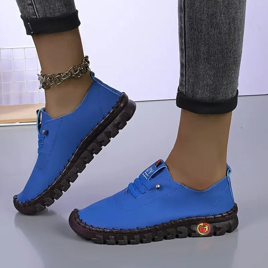 Damen nan flexible faltbare Freizeitsneaker mit stoßdämpfender Profilsohle EB